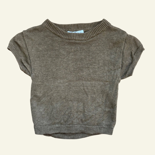 Grown brown knit top size 000