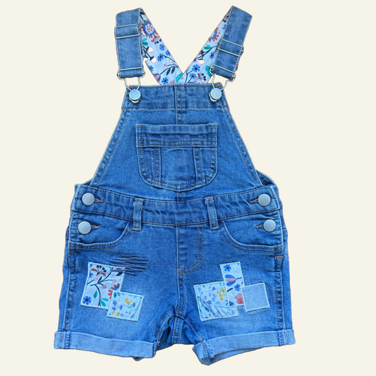 Target patchwork overalls size 1