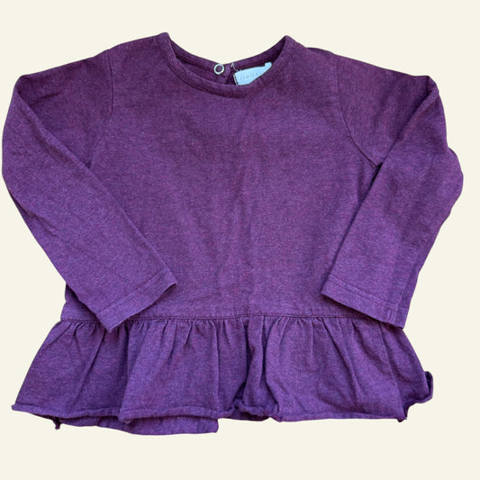 Jamie Kay burgundy frill top size 2