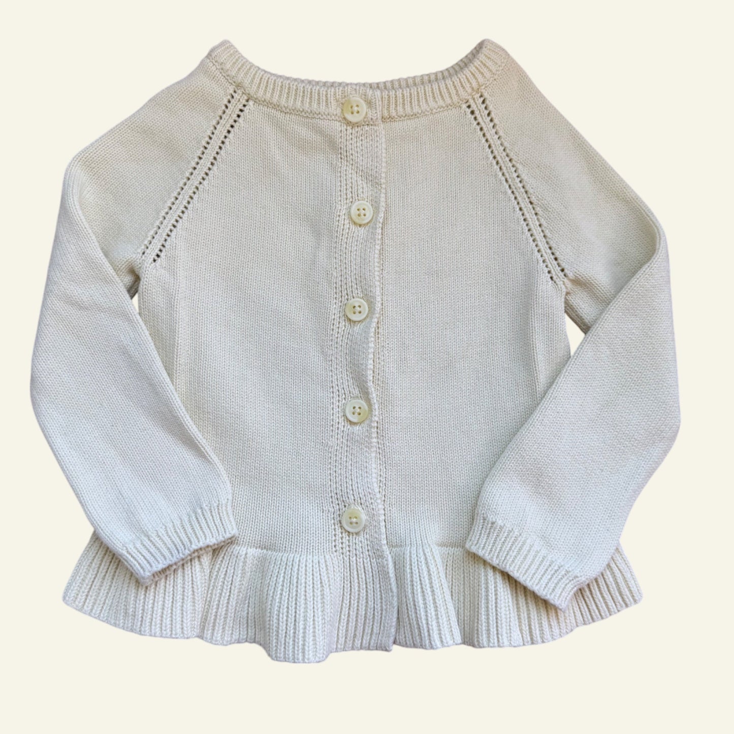 Jamie Kay cream frill cardigan size 2