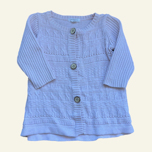 Purebaby pink button up cardigan dress size 0