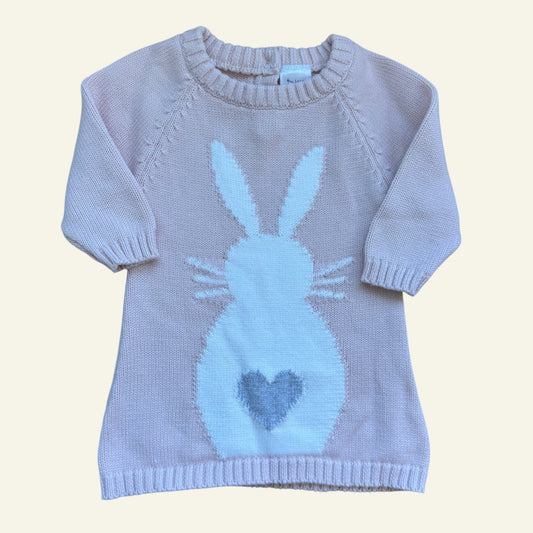 Tiny Little Wonders pink bunny knit size 000
