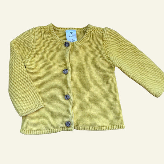Target yellow knit cardigan size 00