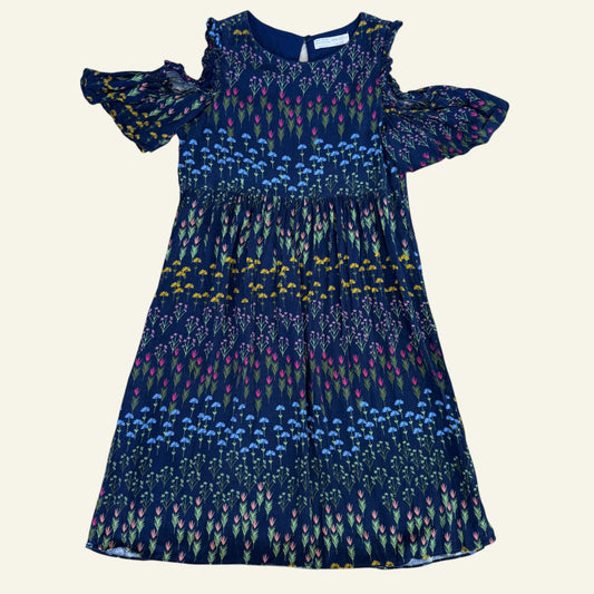 Zara navy floral dress size 11/12