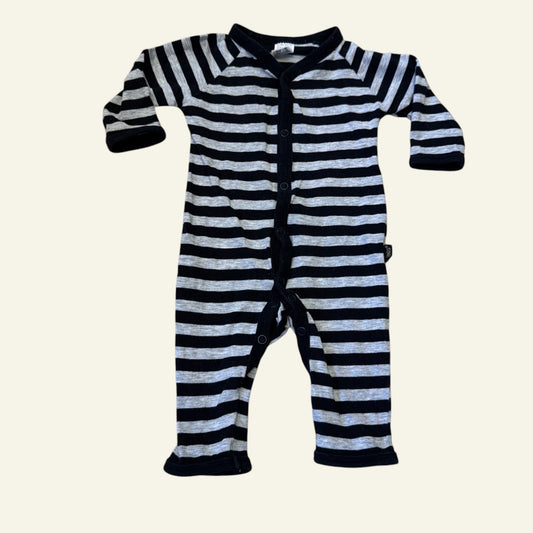 Bonds black and grey stripe suit size 000