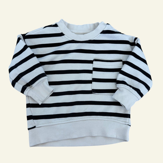 Baby berry white stripe jumper size 0