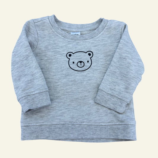 Anko grey bear jumper size 0