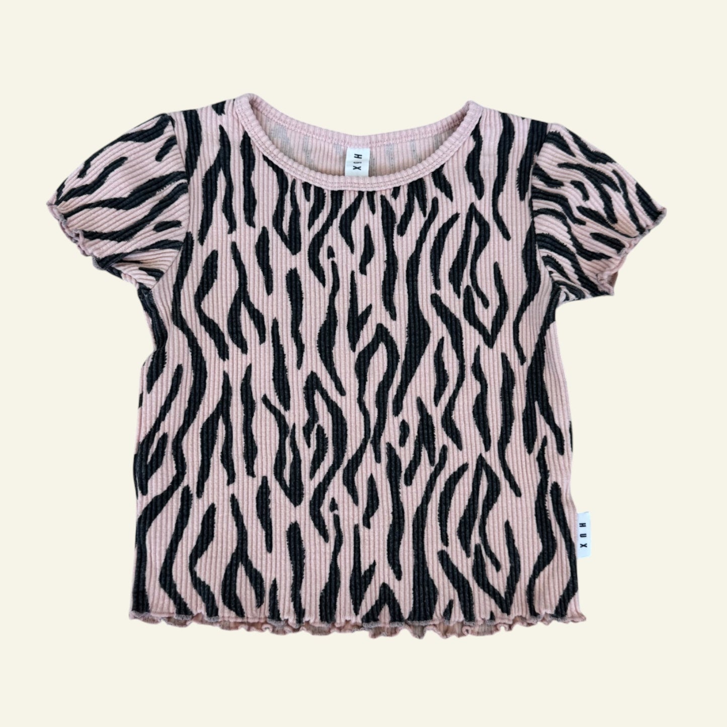 Hux pink striped top size 7