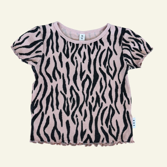 Hux pink striped top size 7