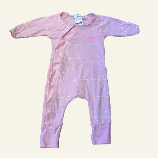 Bonds pink cozysuit size 00000