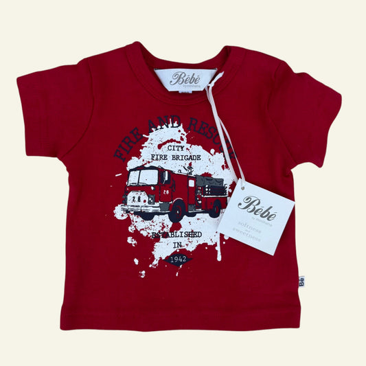 Bebe red firetruck top size 000