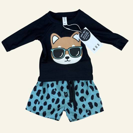Hux black fox swimsuit set size 00
