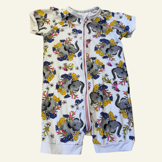 Bonds white elephant wondersuit size 3