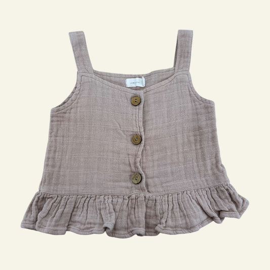 Jamie Kay mushroom buttoned top size 2