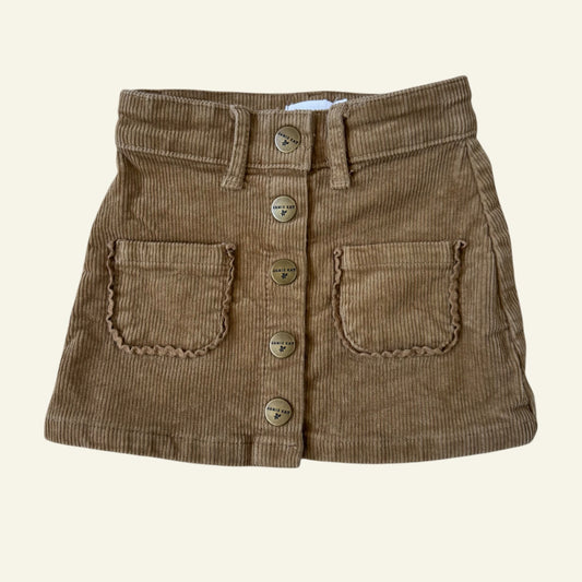 Jamie Kay tan cord skirt size 1