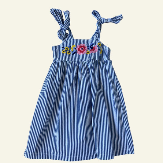 Milkshake blue striped floral dress