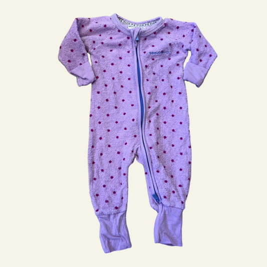 Bonds pink and red polka dot size 2