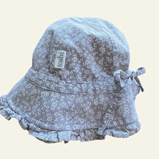 Toshi grey floral sunhat size S