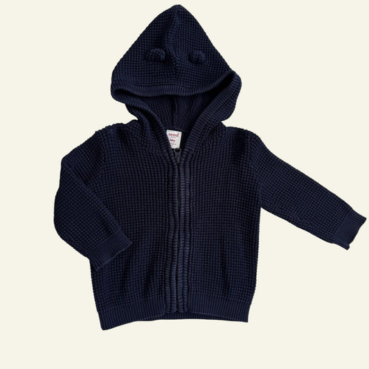 Seed navy knit jacket size 0