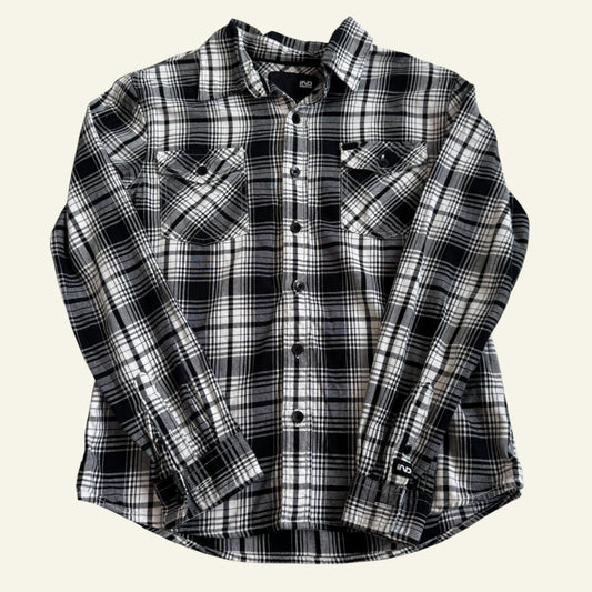 Industrie black check shirt size 10