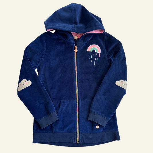 Tutus and Tambourines navy velour jacket size 10