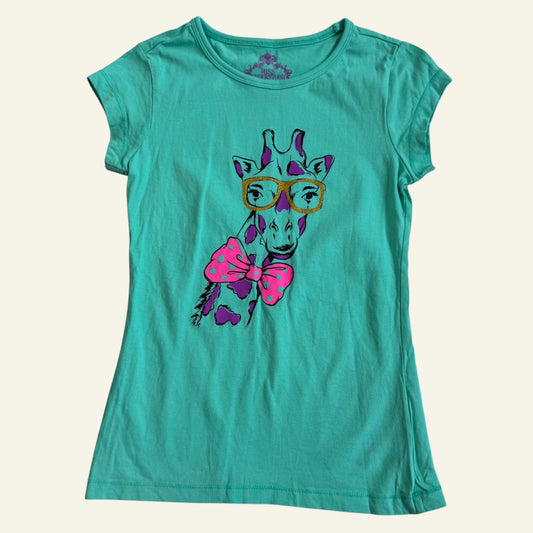 Miss Understood teal giraffe shirt size 10