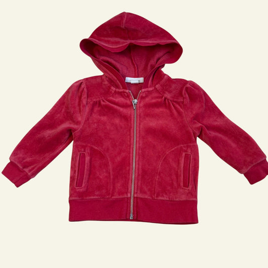 Country Road red velour jacket size 0