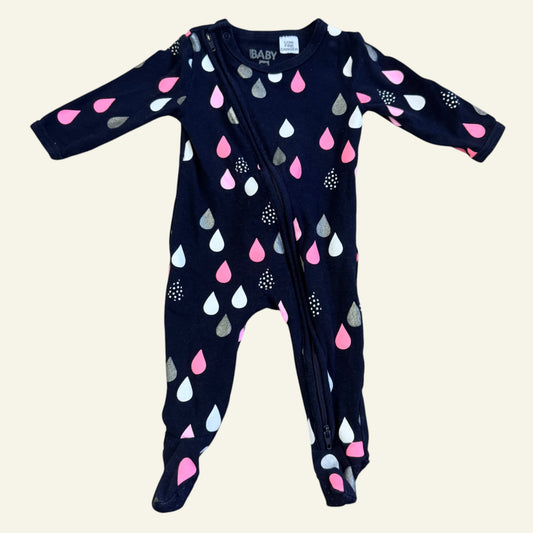 Cotton On Baby raindrop suit size 000