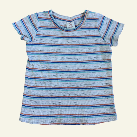 Seed grey stripe ribbed tshirt size 0