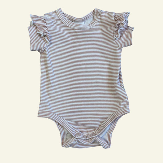 Bibli pink stripe bodysuit size 00