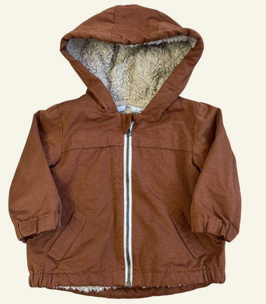 Target tan sherpa lined jacket size 0