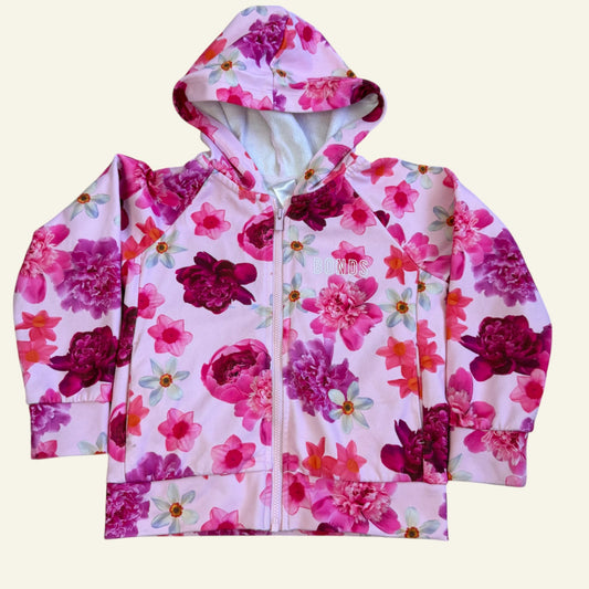 Bonds pink floral jacket size 5