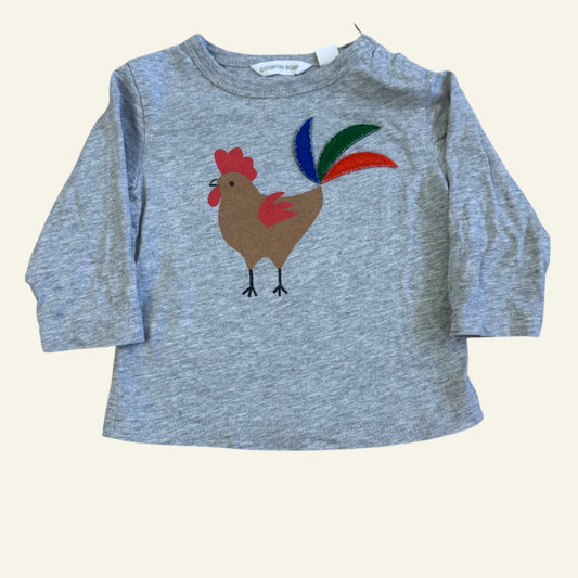 Country Road grey rooster top size 000
