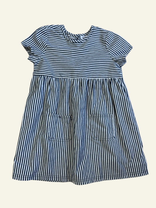 Milky navy stripe dress size 3