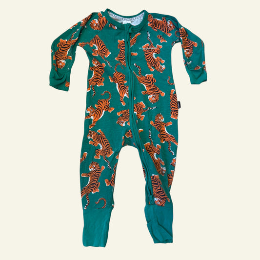 Bonds green tiger wondersuit size 0