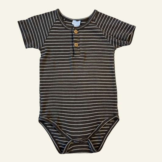 Jamie Kay khaki striped bodysuit size 2