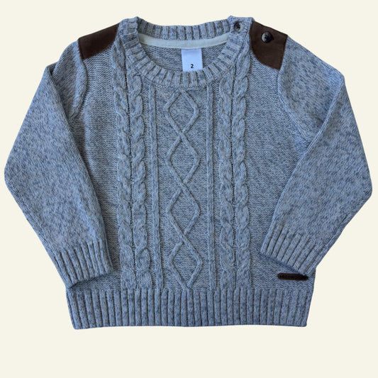 Target grey fleck knitted jumper size 2