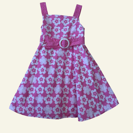 Origami pink floral dress size 2