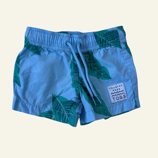 Country Road blue leaf print shorts size 000