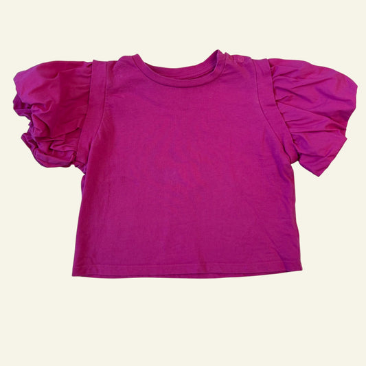 Seed pink puff sleeve top size 2