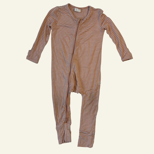 Kyndbaby orange stripe onesie size 1