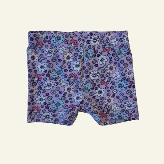 Seed purple floral shorts size 1