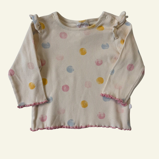 Sprout rainbow dot top size 00