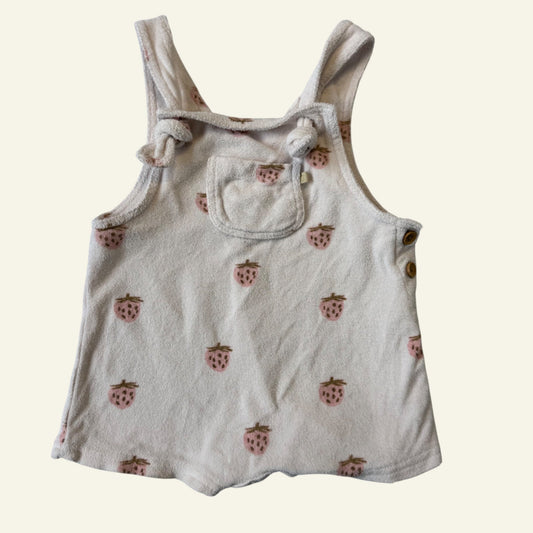 Wilson & Frenchy strawberry overalls size 0