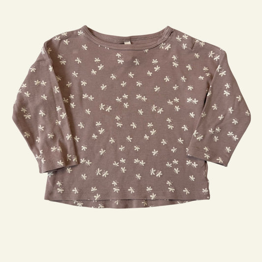 Quincy Mae purple butterfly top size 1