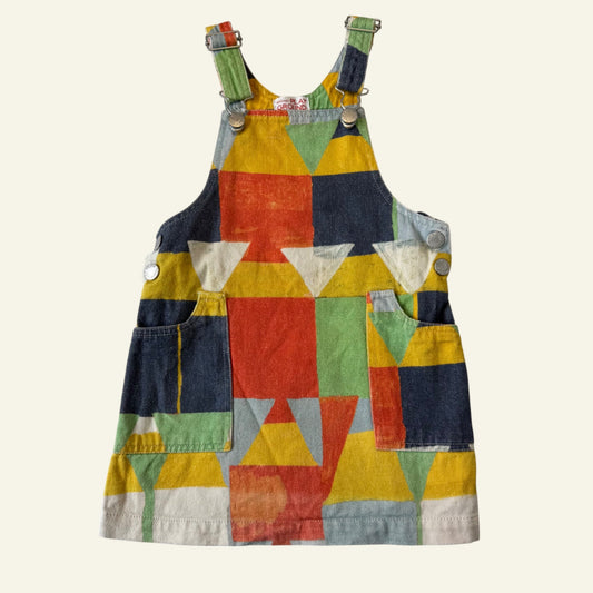 Gorman multicolored pinafore size 2-3