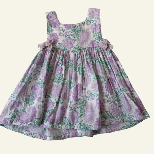 Baby Berry purple floral dress size 2