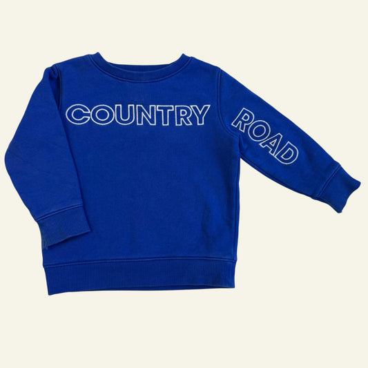 Country Road blue logo jumper size 2