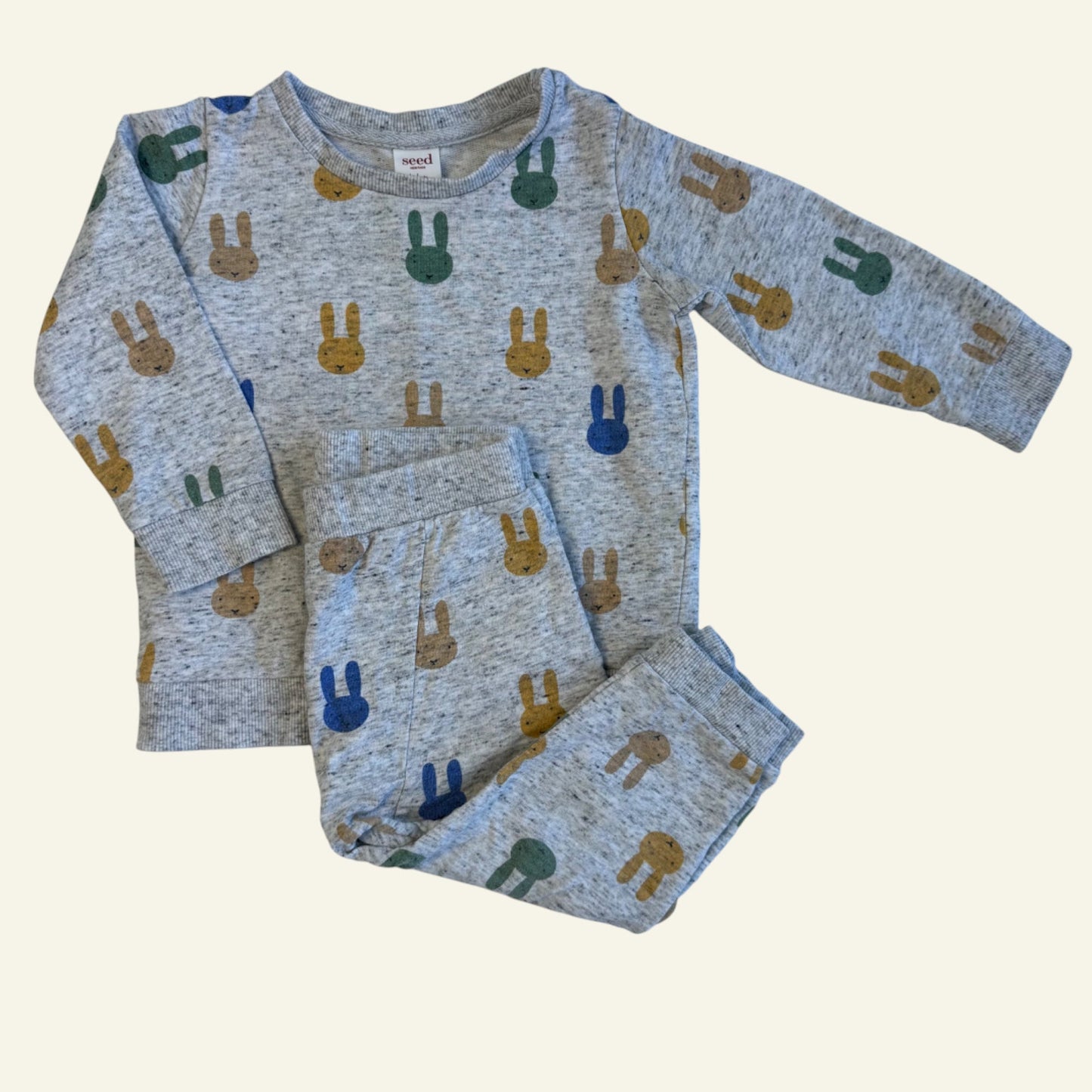 Seed grey bunny tracksuit set size 1-2
