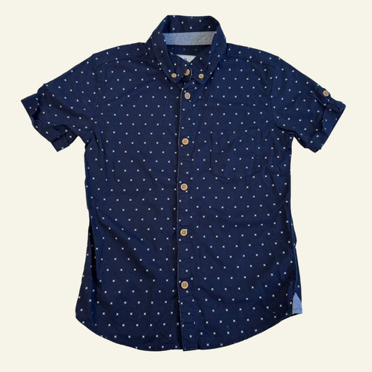 Target navy cross shirt size 7